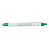 Country Heart Stripes Persoonlijke naam Zwarte Inkt Pen (Voorkant)