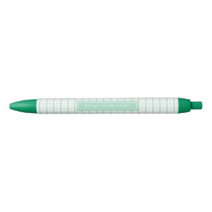 Country Heart Stripes Persoonlijke naam Zwarte Inkt Pen