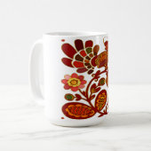 Country Hen Folk Art Koffiemok (Voorkant links)
