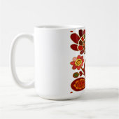 Country Hen Folk Art Koffiemok (Links)