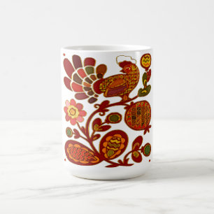 Country Hen Folk Art Koffiemok