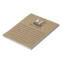 Country Herfst Candles Kraft Custom Note Pad