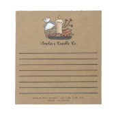 Country Herfst Candles Kraft Custom Note Pad Notitieblok (Voorkant)