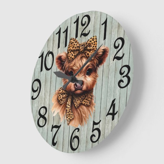 Country Highland Calf Grote Klok (Hoek)