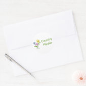 country-hippie ronde sticker (Envelop)
