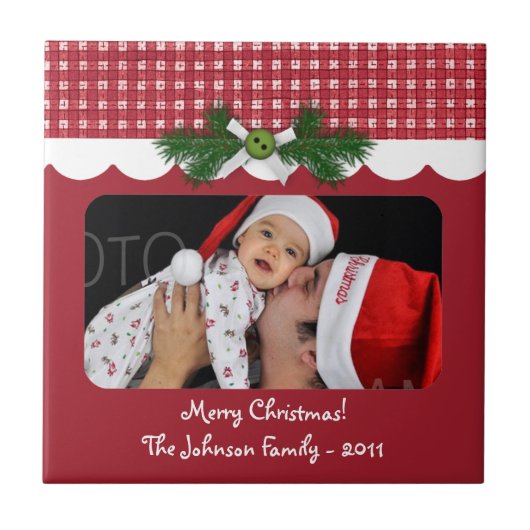 Country Holiday Photo Tile Tegeltje (Voorkant)