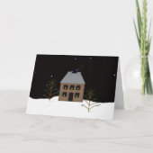 Country Home Groot lettertype Kerst Kaart (Voorkant)