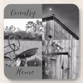 "Country Home" Tractor Barn Collage Bier Onderzetter