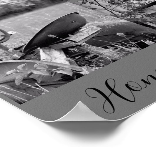 "Country Home" Tractor Barn Collage Poster (Hoek)