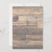 Country Horses Sepia Wedding Kaart (Achterkant)