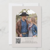 Country Horses Sketch Westerne rustieke foto bruil Kaart (Achterkant)