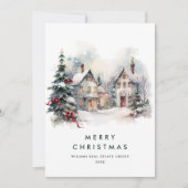  Country Hose Kerstboom Bedrijf Feestdagenkaart (Voorkant)