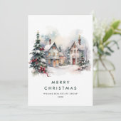  Country Hose Kerstboom Bedrijf Feestdagenkaart (Staand voorkant)