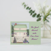 Country House Briefkaarten - We zijn net verhuisd. (Staand voorkant)