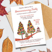 Country House Herfst Housewarming Party Kaart