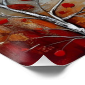 Country house on the hill grunge Ai art Perfect Poster (Hoek)