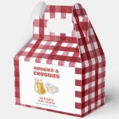 Country Huggies Chuggies Beer Diaper Baby Shower Bedankdoosjes (Voorkant)