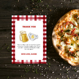 Country Huggies Chuggies Beer Diaper Baby Shower  Bedankkaart