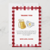 Country Huggies Chuggies Beer Diaper Baby Shower  Bedankkaart (Voorkant)