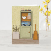 Country Hutch Verjaardag Kaart (Gele Bloem)