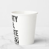 Country Jail Inmate 17352 Funny Halloween Prison Papieren Bekers (Links)