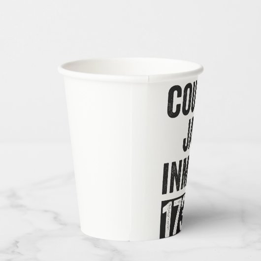 Country Jail Inmate 17352 Funny Halloween Prison Papieren Bekers (Rechts)