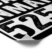 Country Jail Inmate 52540 Funny Halloween Prison Poster (Hoek)