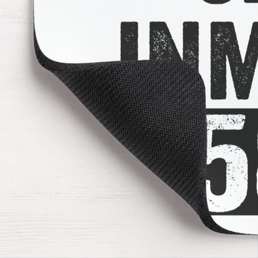 Country Jail Inmate 75831 Funny Halloween Prison Muismat (Hoek)