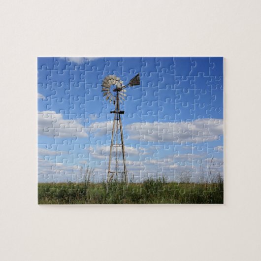 Country Kansas Windmill Puzzle Legpuzzel (Horizontaal)