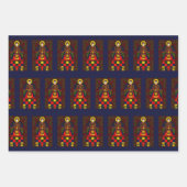 Country kerstengel inpakpapier vel (Voorkant 3)