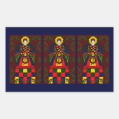 Country Kerstengel Sticker (Voorkant)