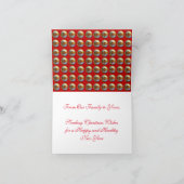 country-kerstkaart notitiekaartje (Binnen)