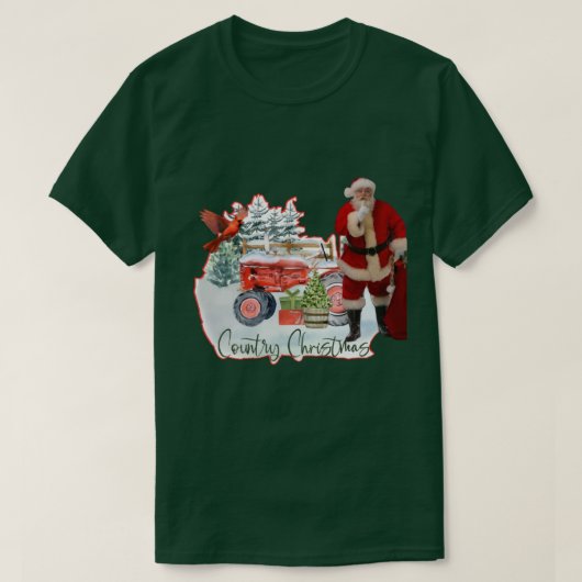 Country Kerstmis 2 T-shirt (Design voorkant)
