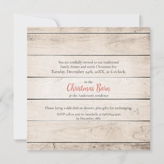 Country kerstwensen met twee biggen kaart (Achterkant)