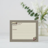 Country Kitchen Recipcard Briefkaart (Staand voorkant)