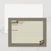 Country Kitchen Recipcard Briefkaart (Voorkant / Achterkant)