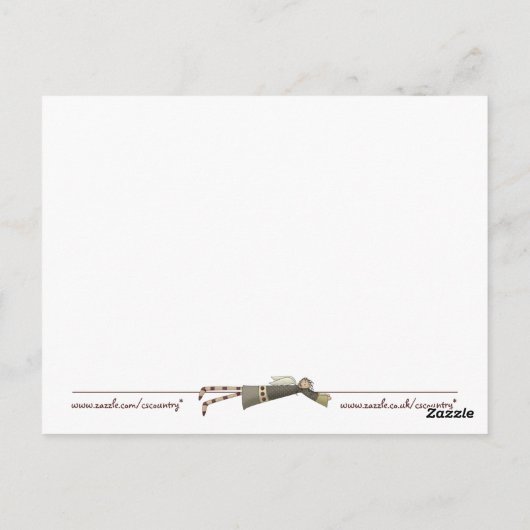 Country Kitchen Recipcard Briefkaart (Achterkant)