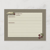 Country Kitchen Recipcard Briefkaart (Voorkant)