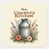 Country Kitchen Sticker Pack – [Naam]’s Rustieke S (Voorkant)