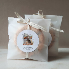 Country Kitchen | Trouwdankjeshart voor bruidsuitn Ronde Sticker