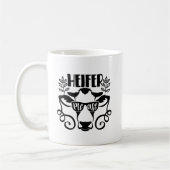 Country koe toevoegen monogram koffiemok (Links)