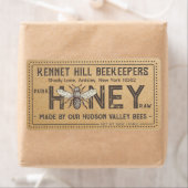 Country Kraft Grunge Boerderij Rauwe Honing Label  (Insitu)