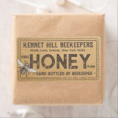 Country Kraft Grunge Boerderij Rauwe Honing Label  (Insitu)