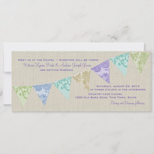  Country Lace Pennants Kaart (Voorkant)