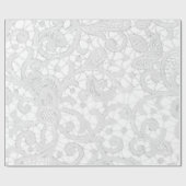 Country Lace Rustiek Antiek  inpakpapier (Vlak)
