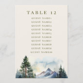 Country Lake Mountain Forest Trouwstoelen Kaarten (Voorkant)