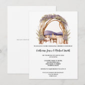 Country lavendel bruiloft boog fine dining Toscaan Kaart (Voorkant / Achterkant)