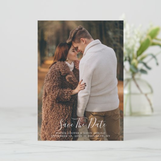 Country Lavendel Sla de datum op Kaart (Staand voorkant)