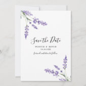 Country Lavendel Sla de datum op Kaart (Achterkant)