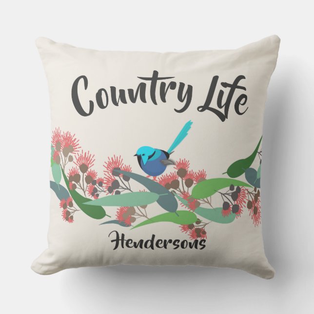 Country Life Australian Struik Buitenkussen (Voorkant)